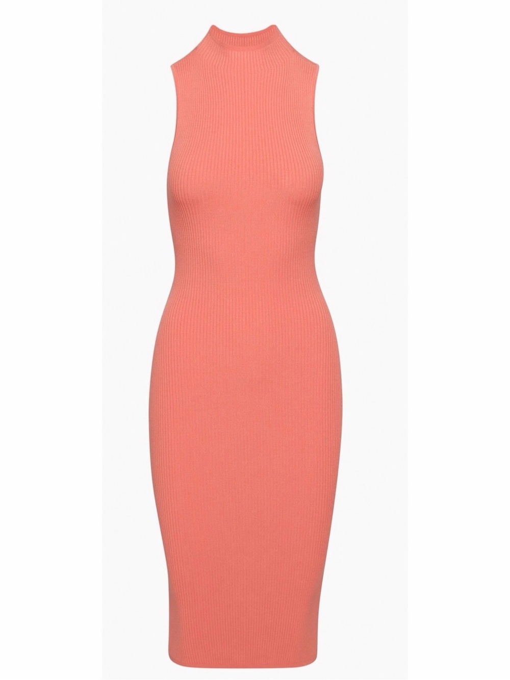 Aritzia Babaton Compose Sleeveless Midi Dress Coral